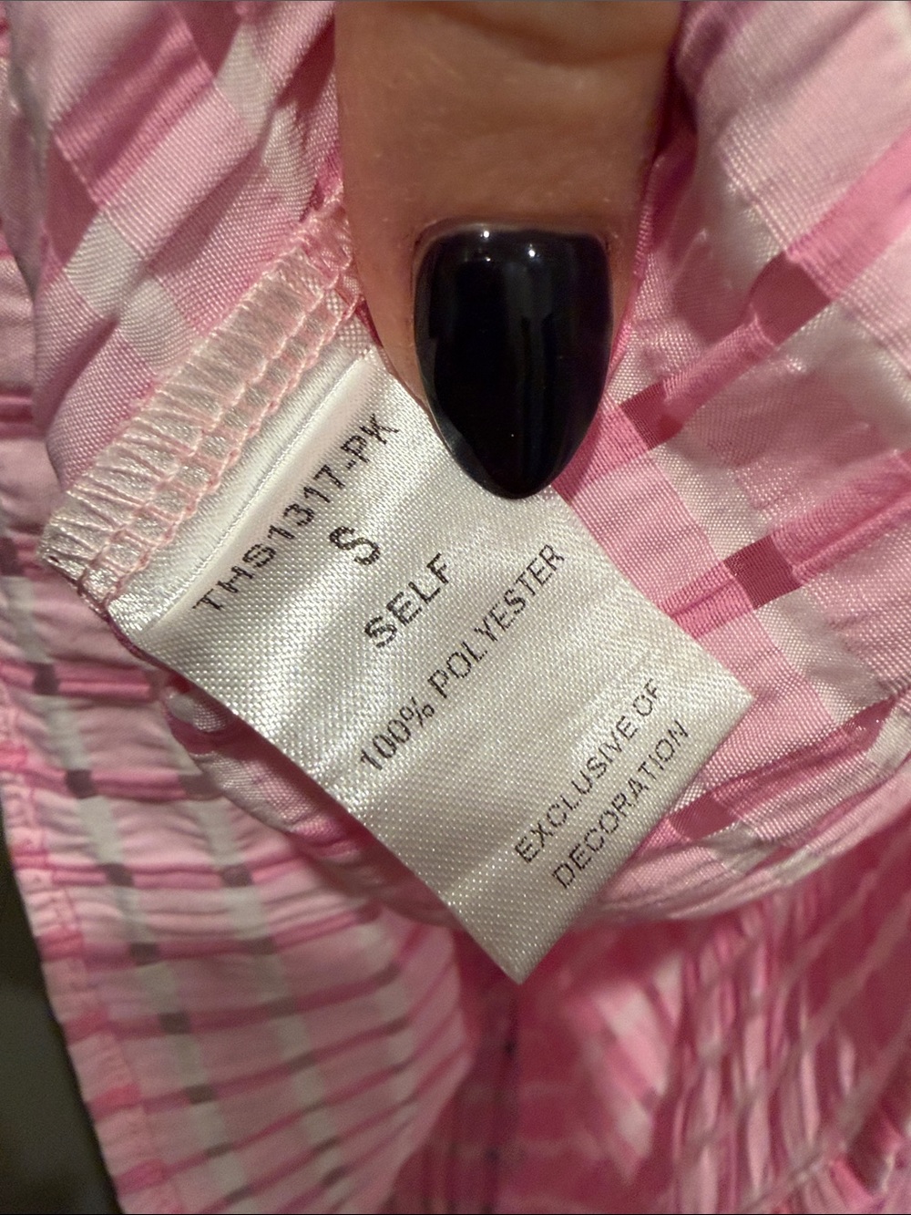 THML Pink Ruffle Strap Tank Top - Picture 6 of 6